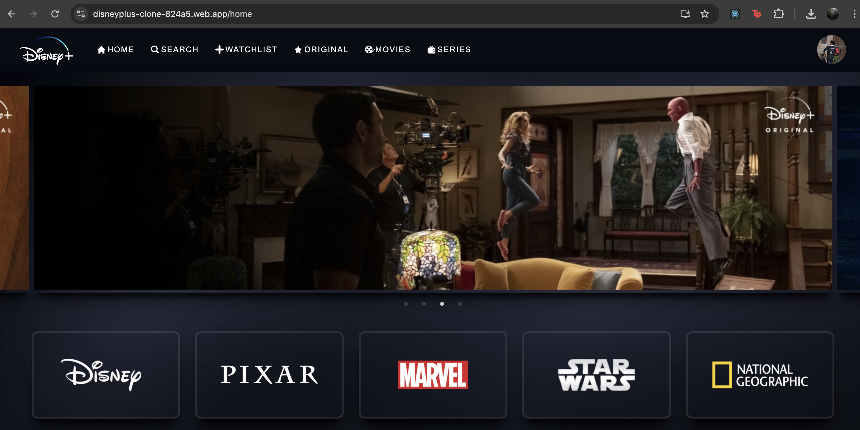 Disney Plus Clone screenshot